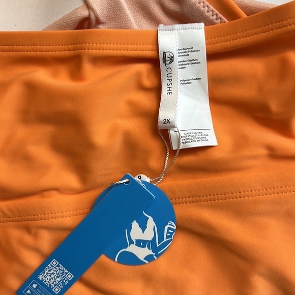 CUPSHE Summer Of Love Halter Belted Tummy Control Plus Size 2X - Picture 8 of 9